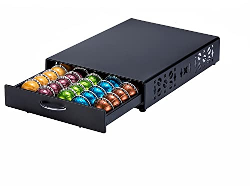 Rice rat Soporte para cápsulas Nespresso Vertuo Pod Holder para cápsulas Vertuoline (50 cápsulas) Black2