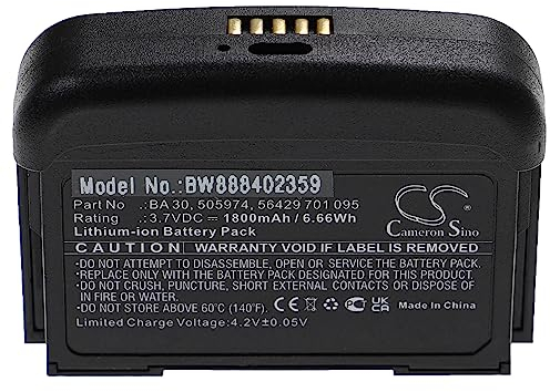 vhbw batteria compatibile con Sennheiser SpeechLine Digital Wireless SL Bodypack DW sistema radiomicrofonico trasmettitore (1800mAh, 3,7V, Li-Ion)