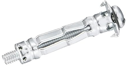 FOREVTL Metall-Hohlraumdübel Acrobat M4 x 32 mm verzinkt, für Befestigungen in Gipskartonplatten, 30 Stück