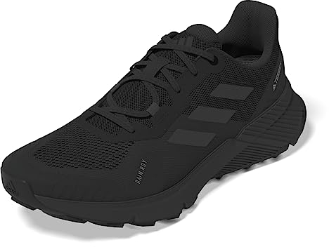 adidas Herren Terrex Soulstride RAIN.RDY Trail Running Shoes Trailrunning-Schuhe, Carbon Black/Carbon/Grey SIX, 43 1/3 EU