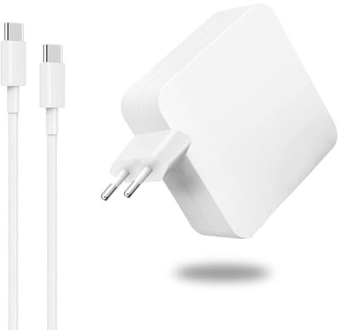 FEWRJG Cargador 100W USB C 96W Adaptador Compatible con Mac Book Pro 16, 15, 14, 13 Pulgadas, Air 13 Pulgadas, iPad Pro 2021/2020/2019/2018, con Cable USB C de 1.8M