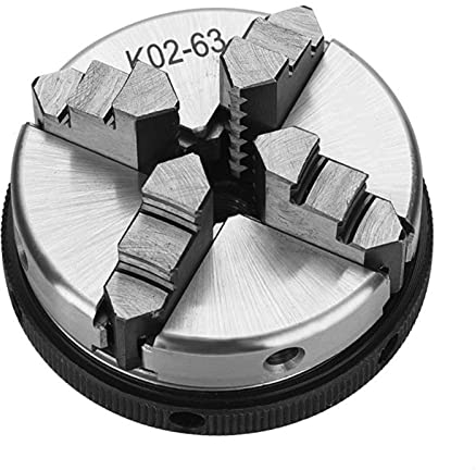 1Pcs 4 Backen Stahl Holz Drehmaschine Chuck 63mm Manuelle Chuck Selbstzentrierende DIY Metall Holz Drehmaschine Werkzeuge