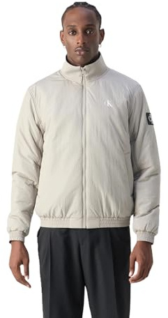Calvin Klein jeans herr PADDED HARRINGTON J30J325592, andra jackor, grå, S, Grå (Flintgrå), S
