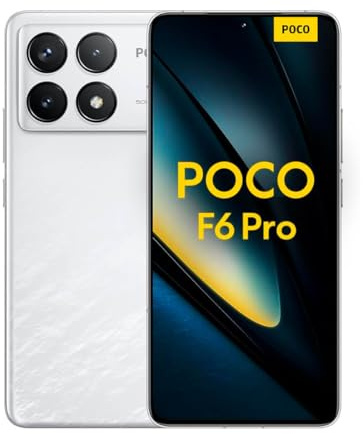 XIAOMI POCO F6 Pro Smartphone, Snapdragon® 8 Gen 2, 50MP Triple Camera, 120W HyperCharge, 5000mAh, 12GB+512GB, White