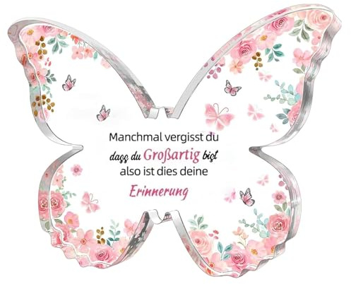 Geschenke für Mama, Liebhaber, Freunde, Lehrer, Acryl Schmetterling graviert Plaque, Dekorationen Geschenk Weihnachten Geburtstag Jahrestag und Mütter Tag Geschenke