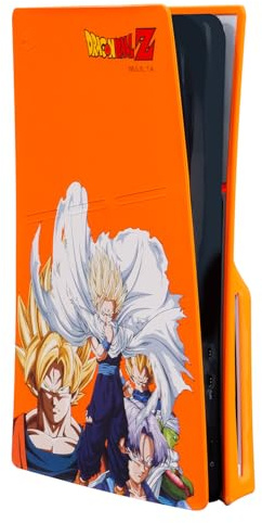 FRTEC – Funda de Silicona para Consola PS5, Edición Disco, Diseño Dragon Ball Z, Anti-Polvo y Anti-Arañazos, Doble Cubierta Silicona PS5, Fácil Instalación (Slim)