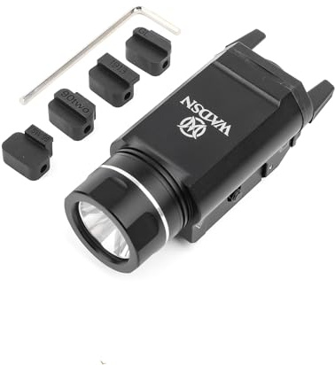 GLECTICAL Tactical Torch Flashlight, 700 Lumen Tactical LED Flashlight | With Constant-on/Momentary-on/Strobe Flashlight Modes, fits Glock/20mm Picatinny Rail, Black