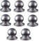 HUNTFF 8 tapas de metal para postes de valla, tapas de poste de valla de metal, galvanizadas, impermeables, de metal, para jardín, terraza, bola, tapón, tapón, decorativo, para postes