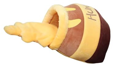 LIXSAZSE Warm and Inviting Honey Pot Pet Cat Bed Soft Cave Nest Sleep Bed Kennel with Mat, Honey pot