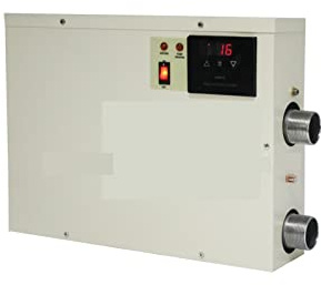 5.5KW Digital Water Heater Thermostat with Circulation System Waterproof Touch Screen for Swimming Pool SPA Hot Water,Good Thermal Conductivity