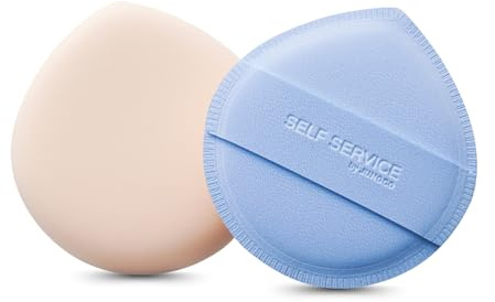 JUNOCO. Marshmallow Makeup Puff for Liquid Foundation, Tinted Moisturizer & SPF – Soft Bouncy Precision Applicator, Smooth Even Coverage, Reusable