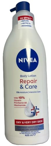 6er Pack - Nivea Bodylotion mit Pumpspender – Repair & Care 72h – 400ml