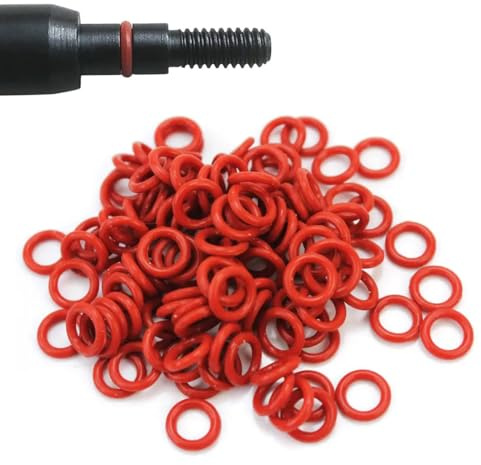 DOKRIN Accessoires et Maintenance de tir à l'arc，130 joints toriques pour pointes de flèches d'arc, adaptés au remplacement des élastiques, des œillets et des bagues d'étanchéité de flèches.