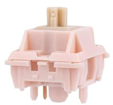 35 PZ Nude Rosa 39gf 5 Pin Pre lubrificati Interruttori lineari silenziosi per tastiera meccanica 21mm Primavera