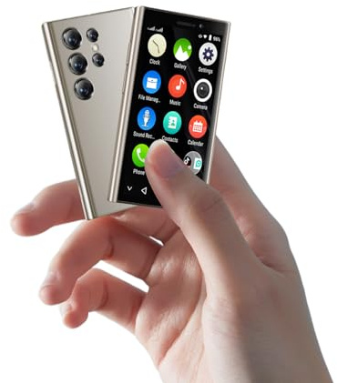 ZOKOE Téléphone Portable 3G-Mini, Petit Smartphone pour Enfants, écran HD de 3 Pouces, 2 Go de RAM + 16 Go de Stockage, Compact, Wi-FI, téléphone débloqué (doré)