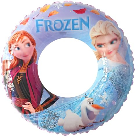 Oirigaga Schwimmring Kinder, Aufblasbarer Eiskönigin Schwimmreifen für 3-6 Jahre, Cartoon-Anime-Eisa-Prinzessin Swimming Ring, Kleine Floating Wasserreifen, Pool Wasserring Spielzeug für Mädchen