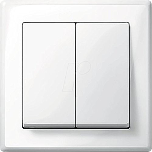 MERTEN M-SMART polarweiß glänzend (1x Serienschalter, 1x Rahmen 1fach, 1x Wippe Serie)