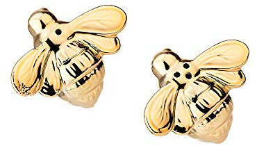 Sass & Belle Queen Bee Golden Salt & Pepper Set