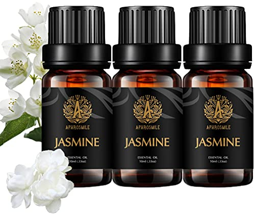 Aphrosmile 100% Reine & Therapeutische Qualität Jasmin Ätherische Öle Duft Set, 3 * 10ml Aromatherapie ätherische Öle Duftöle Set für Diffusor, Luftbefeuchter, Massage