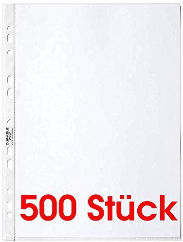 Durable 267219 Prospekthüllen (DIN A4 Business, 0,05 mm) (500 Hüllen (5 Beutel))