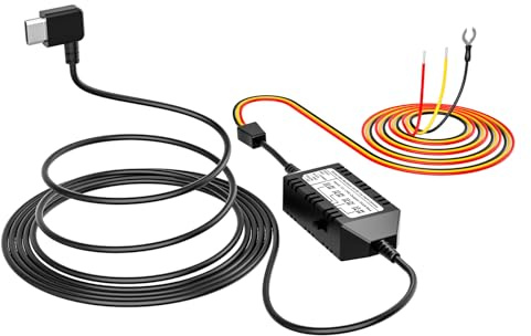 VIOFO HK4 Acc Hardwire Kit, USB-C Hard Wire Kit für 229 Plus/Pro, WM1, T130, A119 mini 2, A329 Dash Cam, Niederspannungsschutz für Parkmodus (Sicherungen müssen zusätzlich erworben Werden)