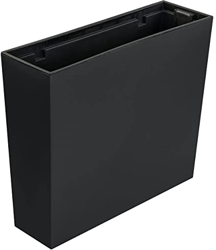 Blomlåda/blomkruka/balkonglådeinsats, 58 x 18 x 50 cm, slät antracit