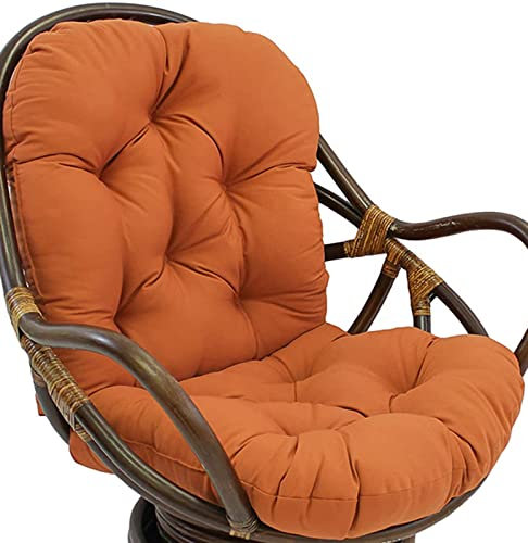 TOULIVER Auflagen Sonnenliege Schaukelstühle Liegestuhl Ersatzpolster 120x60 cm, Beständige Indoor u Outdoor Stuhlauflage als Stuhl Kissen, Wasserdicht,Orange