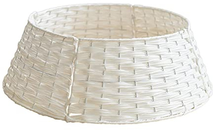 Weihnachtsbaum-Halsband, Weidenbaum-Rock, Basisständer, Bauernhaus, Weihnachtsbaumdekoration, handgefertigt, künstlicher Rattan, Weihnachtsständer, kostenlose Dekorationen