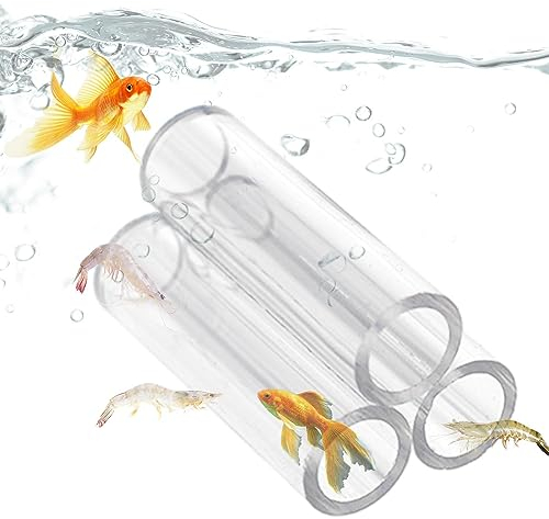 Sysdisen Garnelenpfeifen | Transparentes Acryl-Kristall-Schutzhaus für Aquarien,Aquarium-Rohrschutzrohr, Aquarium-Schutzdekorationen zur Förderung des Laichens