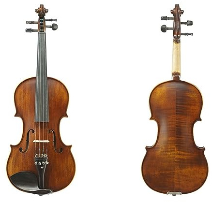 Geige Handgefertigte Geige Mit Massivem Holzmusterrücken Für Anfänger Und Erwachsene, Die Prüfungen Für Spielen Des Geigeninstruments Ablegen Möchten (Color : 1/2)