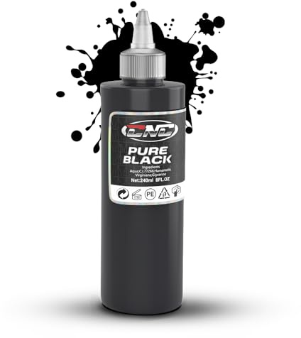 Tattoo Farbe PURE Black- 8oz (240 ml) - Tattoo-Tinte Schwarze, CNC Tattoo Ink zubehör TI6003-240-001