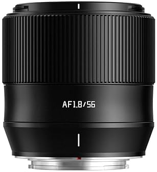 TTArtisan 56 mm F1.8 Autofokus AF Objektiv mit Metallgehäuse, kompatibel mit FujiFilm X Mount, Schwarz