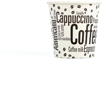 daybays Pappbecher 4oz 120 ml Ø6cm 2000 Stk. Einweg Kaffeebecher Coffee to Go Becher Pappe Papierbecher für Kaffee/Tee/Kalt-und Heißgetränke Kaffebecher Paper Cups (2000, 4 oz)