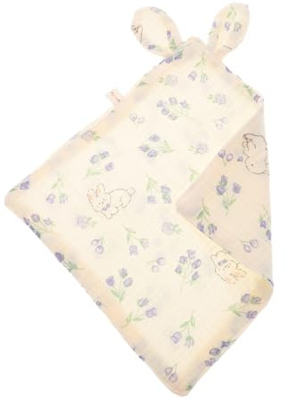 VICASKY Waschlappen Aus Baumwolle Lagige Ultraweiche Spucktücher Für Neugeborene Multifunktional Als Lätzchen Oder Handtuch Für Empfindliche Babyhaut Cartoon-design Tulpen-hasen