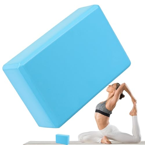 Blocchi da yoga ad alta densità, blocchi da yoga ecologici, blocco antiscivolo ad alta densità per yoga, schiuma EVA leggera, bordi smussati ecologici, mattoncini per yoga, pilates, meditazione