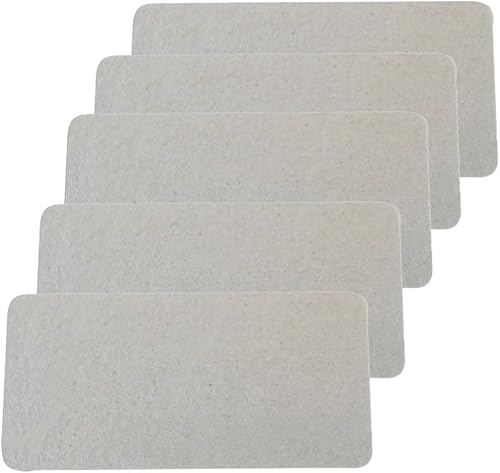 5 hojas deflectoras de aceite de mica para horno microondas, placa de mica para microondas, placa de aislamiento térmico, cubierta de guía de ondas para horno microondas Galanz (modelo C: 11,5 x 4,6