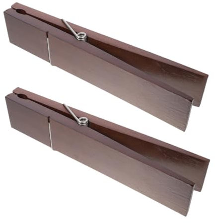 Cabilock Portasciugamani in Legno Confezione Da 2 Grandi Ganci Per Asciugamani Da Parete Rimovibili Per Larredo Del Bagno Con Stile Molletta