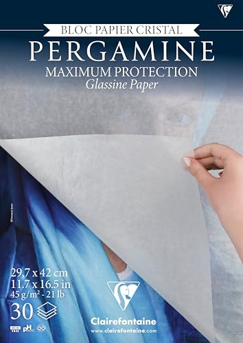 Clairefontaine 976101C Block A3 30 Blatt Pergaminpapier 45g