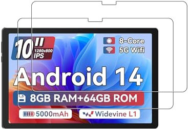 For Ainmel XCXA1001 10 inch Tablet Android Tablet Tempered Glass Screen Protector - High Transparency, Scratch Resistant, Anti-Fingerprint(2 Pack)