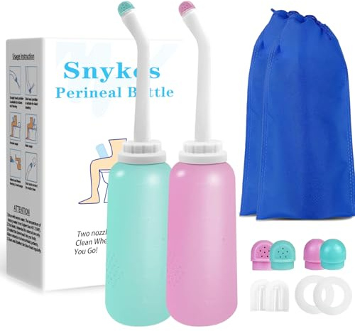 Postpartum Perineal Wash Bottle Portable Bidet -500ml,Women Peri Recovery Intimate Postpartum Care After Birth Postpartum Clean New Mum Maternity Essentials,for Travling and Outdoor (Mix, 500ml)