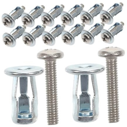Veemoon 15pezzi Tasselli Per Pareti Cave Corte in Acciaio Al Carbonio Set Di Di Fissaggio Per Cartongesso Tasselli Resistenti Per Impieghi Gravosi