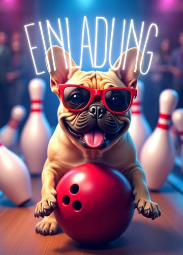 ZETTMANN Bowling Einladungskarten Kindergeburtstag Jungen & Mädchen - 10er Set Einladung zum Geburtstag - beschreibbar - Einladungskarten Geburtstag - Geburtstagseinladungen (Bowling)