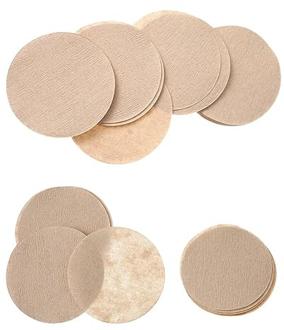 CHICAMPERA 600 piezas Filtros de Café Desechables Redondos para Cafeteras Espresso Filtros de Café de Alta Filtración Compatibles con Cafeteras de Inducción y Drippers Sin Blanquear y