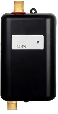 Scaldabagno Elettrico Scaldabagno Istantaneo Senza Serbatoio IPX4 Impermeabile 0.04Pa For Lavaggio Doccia/bagno/cucina,Protezioni di sicurezza(Noir)