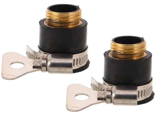ifundom 2 Piezas Adaptador De Manguera De Jardín Adaptador De Grifo De Baño Conector De Manguera De Agua Black
