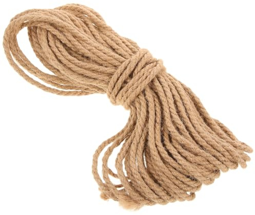 Outanaya Heavy Duty Flax Twine Natural Garden Twine for Climbing Plants Craft DIY Christmas Decoration Wear-resistant Decorative Rope for Bundling and Handmade Projects