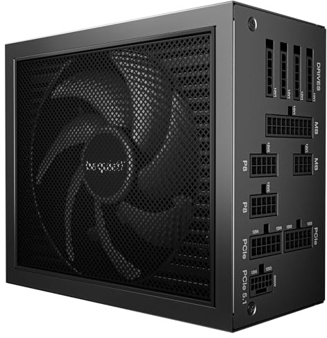 be quiet! Dark Power 14 850W Power Supply, ATX 3.1, PCIe 5.1, 80+ Titanium | Semi-Passive Cooling, Native 12V-2x6 Cable, Silent Wings Fan, Japanese 105°C Capacitors, Full Bridge LLC PSU, Overclocking