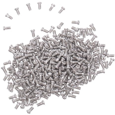 SHINEOFI 10000piezas Kit de Reparación para Gafas Tornillos de Acero Inoxidable y Almohadillas Nasales de Microencuadernación para Tienda y Casa Surtido de Tornillos para Gafas de Sol