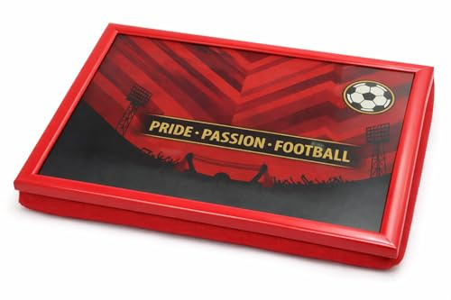 Tamersgifts Cushioned Laptrays Lap Tray TV Dinner Bean Bag Padded Cushion Gift (Football Lap Tray Gift)
