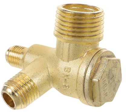 SEWOART Air Compressor Check Valve G3/8 Threaded Non-Return One Way Air Valve 4-Way Attachment for Industrial and Automotive Use